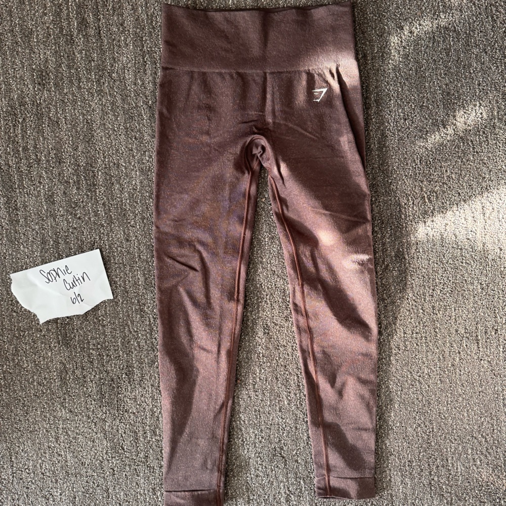 Gymshark Brown Seamless Leggings High Waist